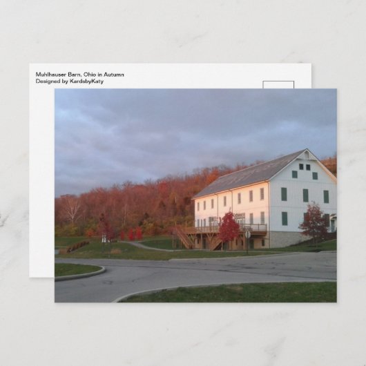 Carte Postale Grange de Muhlhauser, Ohio en automne (Devant / Derrière)