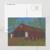 Carte Postale Grange de Purcellville (Devant / Derrière)