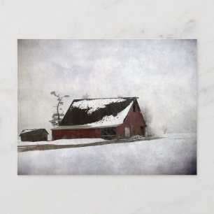 Carte Postale Grange d'hiver
