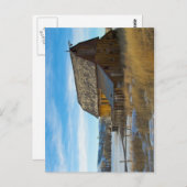 Carte Postale Grange en vieux bois en hiver (Devant / Derrière)