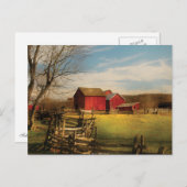 Carte Postale Grange - J'ai acheté la ferme (Devant / Derrière)