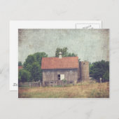 Carte Postale Grange patinée en bois (Devant / Derrière)