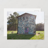 Carte Postale Grange peinte Cameron NC (Devant / Derrière)