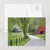 Carte Postale Grange rouge et ferme près de Berlin, Ohio. (Devant / Derrière)