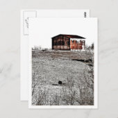 Carte Postale Grange rousty (Devant / Derrière)