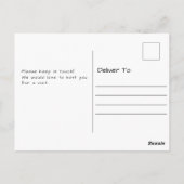 Carte Postale Grange Rustique Abri de Jardin Nous Avons Déménagé (Dos)