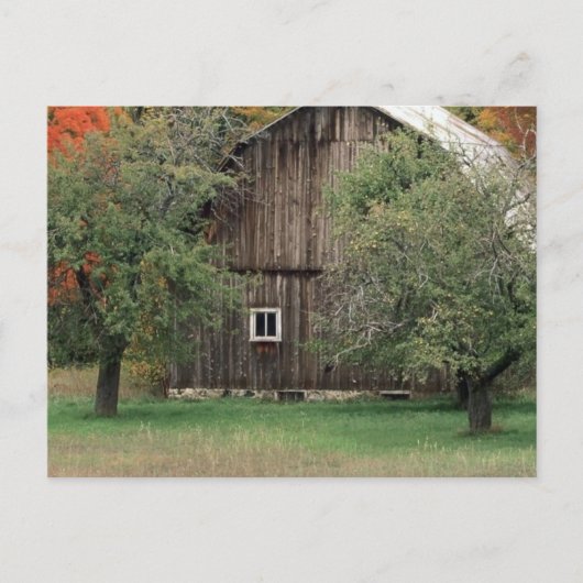 Carte Postale Grange rustique au Michigan (Devant)