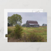 Carte Postale Grange Sur Une Colline (Devant / Derrière)