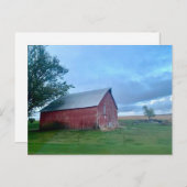 Carte Postale Grange Vieille Scénique en Ruine (Devant / Derrière)