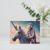 Carte Postale Granny et Her Unicorn (Debout devant)