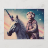 Carte Postale Granny et Her Unicorn (Devant)