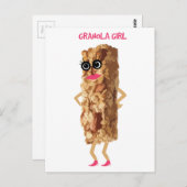 Carte Postale Granola fille (Devant / Derrière)