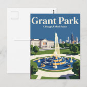 Carte Postale Grant Park Illinois (Devant / Derrière)