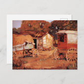 Carte Postale Grant Wood - Les Horsetraders (Devant / Derrière)