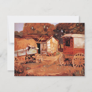 Carte Postale Grant Wood - Les Horsetraders