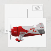 Carte Postale Granville Brothers Aéronef "Gee Bee R-1" (Devant / Derrière)