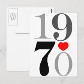 CARTE POSTALE GRAPHIQUE 1970 (Devant / Derrière)