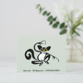Carte Postale Graphique cool - AYE-AYE-lemur - primate - (Debout devant)