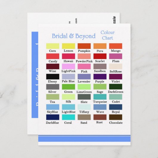 Carte Postale Graphique couleur1 (Devant / Derrière)