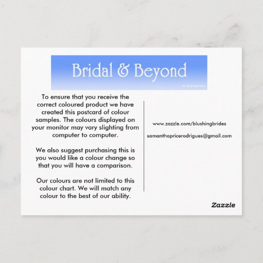 Carte Postale Graphique couleur1 (Dos)