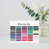 Carte Postale Graphique couleur hiver (Debout devant)