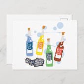 Carte Postale Graphique de boisson de levage Fizzy (Devant / Derrière)