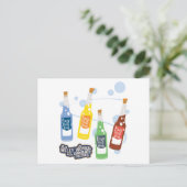 Carte Postale Graphique de boisson de levage Fizzy (Debout devant)