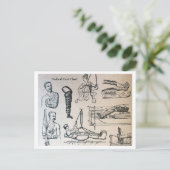 Carte Postale Graphique de Casques Médicales antiques (Debout devant)