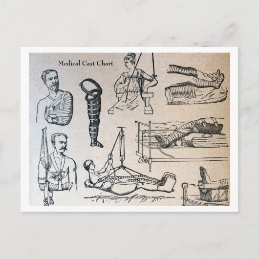 Carte Postale Graphique de Casques Médicales antiques (Devant)