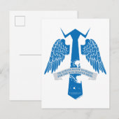 Carte Postale Graphique de citation de Cravate de Castiel surnat (Devant / Derrière)