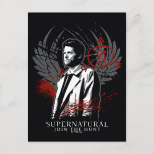 Carte Postale Graphique de graffiti de Castiel surnaturel