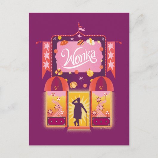 Carte Postale Graphique de la boutique Wonka Candy (Devant)