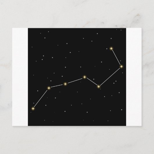 Carte Postale Graphique de la constellation de l'étoile de dippe (Devant)