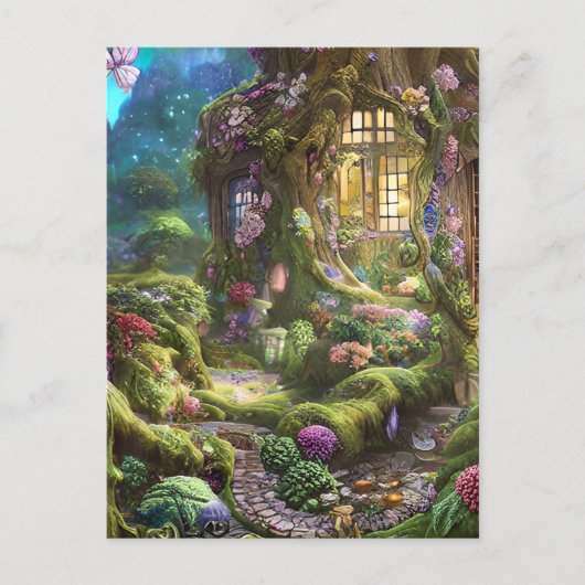 Carte Postale Graphique de la forêt de Fairyland (Devant)