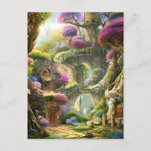 Carte Postale Graphique de la forêt de Fairyland
