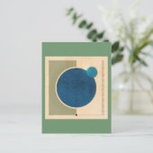 Carte Postale Graphique De La Terre Et De La Lune (Debout devant)