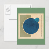 Carte Postale Graphique De La Terre Et De La Lune (Devant / Derrière)