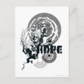 Carte Postale Graphique de lanterne bleue 4 (Devant)