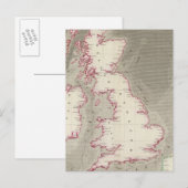 Carte Postale Graphique de marée Mers britanniques (Devant / Derrière)