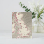 Carte Postale Graphique de marée Mers britanniques (Debout devant)