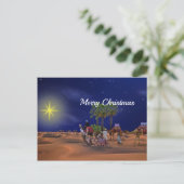 Carte Postale Graphique de Noël étoilé masculin (Debout devant)