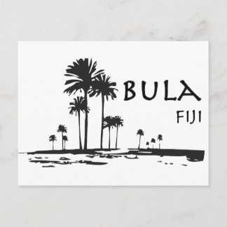 Carte Postale Graphique de palmier de Bula Fiji