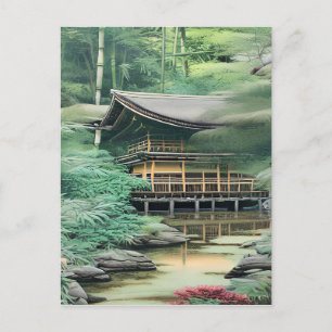 Carte Postale Graphique de paysage japonais
