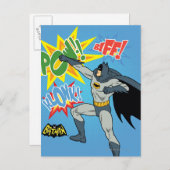 Carte Postale Graphique de poinçonnage Batman (Devant / Derrière)