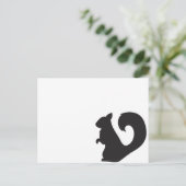 Carte Postale Graphique de silhouette des écureuils (Debout devant)