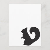 Carte Postale Graphique de silhouette des écureuils (Devant)