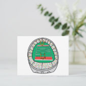 Carte Postale graphique de stade de football (Debout devant)