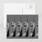 Carte Postale Graphique de téléphone mobile rétro (Devant / Derrière)