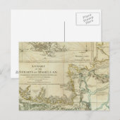 Carte Postale Graphique Des Détroits De Magellan (Devant / Derrière)