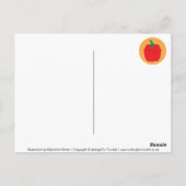 Carte Postale Graphique des légumes saisonniers du Royaume-Uni (Dos)